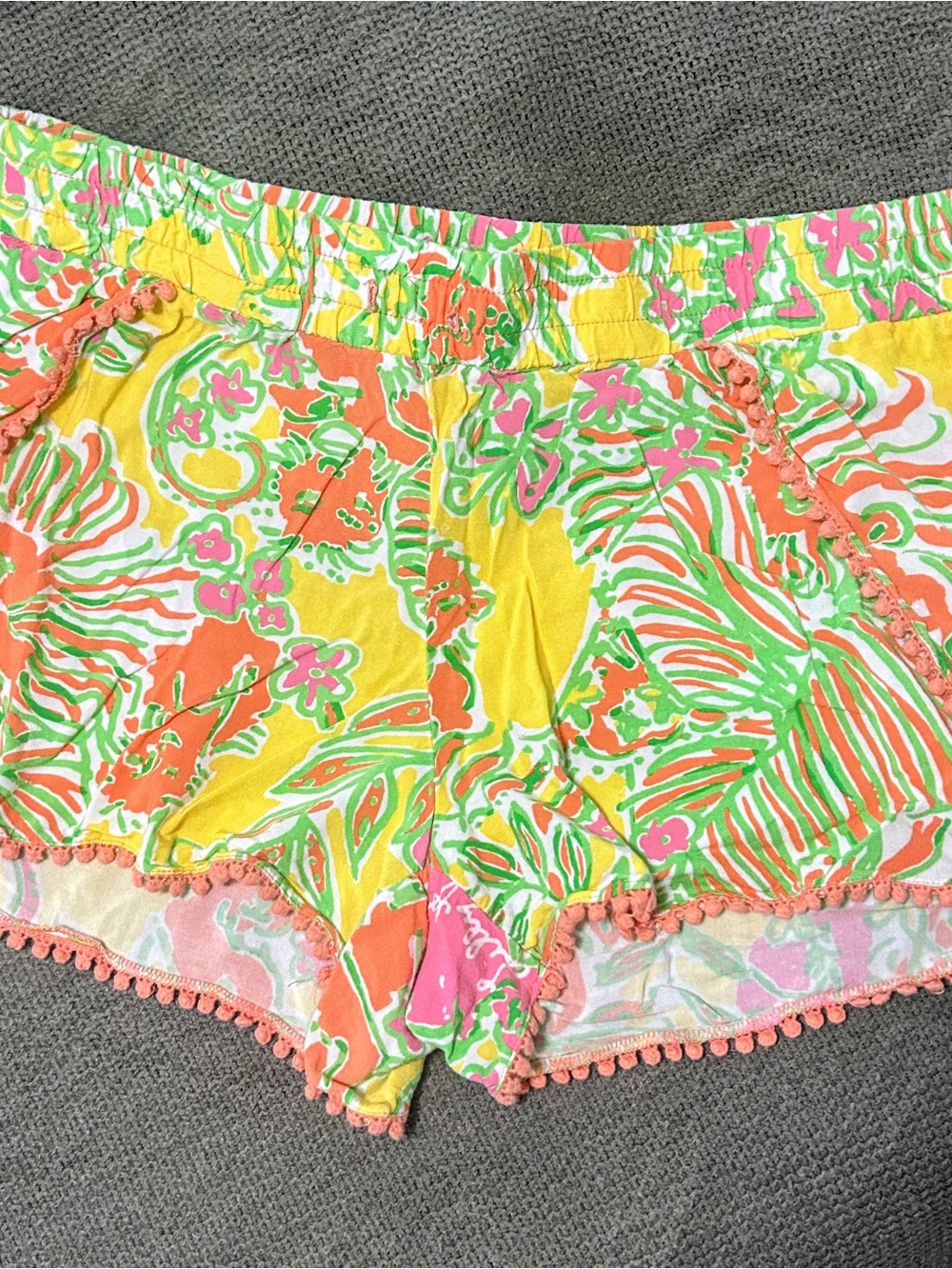 Lilly Pulitzer for Target Tropical Pom-Trim Colorful Shorts Size Medium